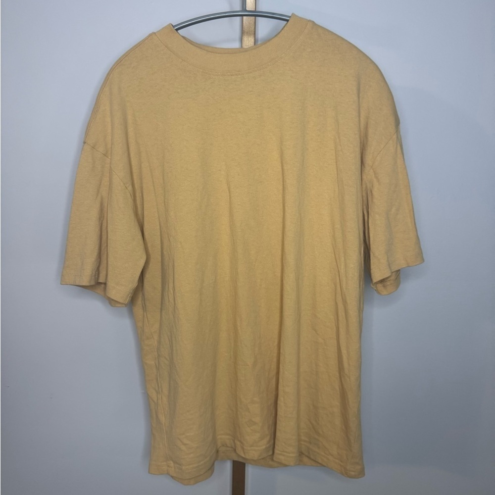 PacSun Tan Basic Short Sleeve Oversized Tee